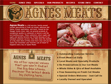 Tablet Screenshot of agnesmeats.com